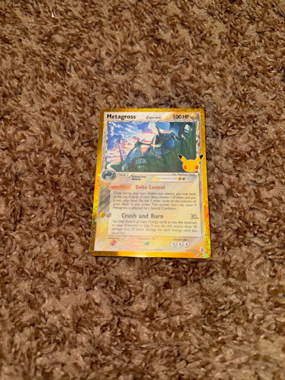 Pokemon Celebrations Metagross DELTA SPECIES Card 11/113